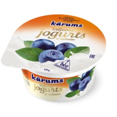 KARUMS Sweet cream yog. with blueberries 150g
