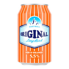 HARTWALL Long drink Gin & Orange 330ml