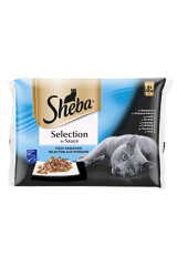 SHEBA Sheba pouch Selection Fish Selection in sauce 4x85g 340g