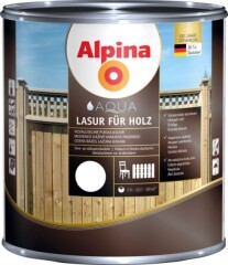 ALPINA Lazūriniai dažai vandens pagrindu Aqua Lasur bespalviai 10l