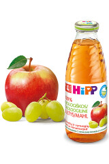HIPP Ek.obuol.vynuogių sultys HIPP,4mėn,500ml 500ml
