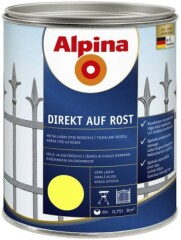 ALPINA Otse roostele kantav värv Direkt auf Rost EXL AP 0.75L RAL 1021 0,75l