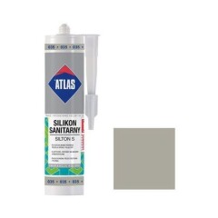 ATLAS Sanitarinis silikoninis hermetikas ATLAS SILTON S 035-N, pilkos sp., 280 ml 280ml