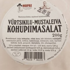 NOPRI Vürtsikilu-mustaleiva kohupiimasalat 200g