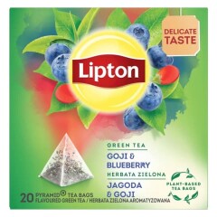 LIPTON Zaļā tēja maisiņos Goji &Blueberry 20pcs