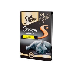 SHEBA Krem skanėstai CREAMY su vištiena 4x12g 48g