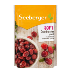 SEEBERGER Džiovintos spanguolės SEEBERGER SOFT 125g