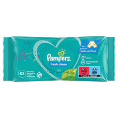 PAMPERS Mitrās salvetes zīdaiņiem Fresh Clean 52pcs