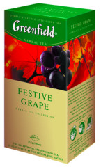 GREENFIELD Žol. arbata Festive grape 20pcs