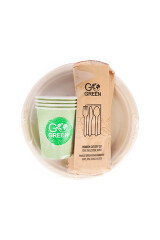 GO GREEN Go Green kompostitav piknikukomplekt 4-le 1pcs