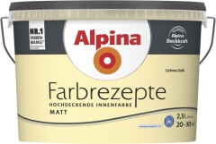 ALPINA Vesidispersioonvärv sisetöödeks Alpina Farbrezepte 2.5L helekollane 2,5l