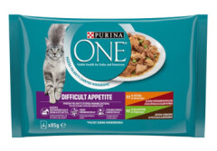 PURINA ONE Konservi kaķiem 4x85 Difficult appetite 340g