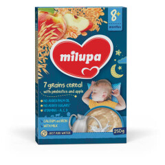 MILUPA Pieniųka grūdų košė MILUPA SU ob. ir prebiotik. (nuo 8 mėn.) 250g
