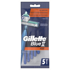 GILLETTE BLUE II PLUS ELASTO 5pcs