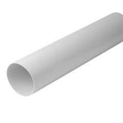 EUROPLAST Ventilatsiooni PVC ümarkanal Europlast 1m valge 1pcs