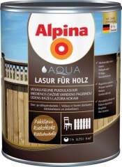 ALPINA Medienos dažyvė ALPINA AQUA, graikinio riešuto sp., 0,75 l 0,75l