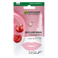 GARNIER Lakštinė pultinanti lūpų kaukė GARNIER SKIN NATURALS 1pcs