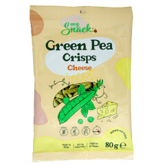 MYSNACK Green Pea Crisps with Cheese 80g
