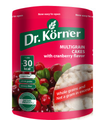 DR. KÖRNER Wholegrain cakes Cereal Cocktail Cranberry 100g