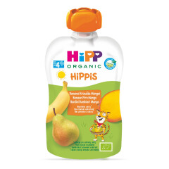 HIPP Ekologiška bananų, kriaušių, mangų tyrele HIPP nuo 4 mėn. 100g