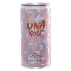 UNA Gaseeritud poolvahuvein Rose 200ml