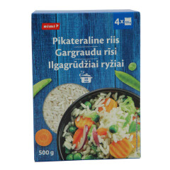 RIMI Ilgagrūdžiai ryžiai RIMI, 4x125g, 500g 500g