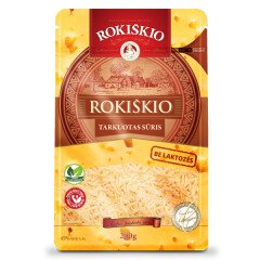 ROKIŠKIO Tarkuotas sūris "Rokiškio" 45% rieb. s.m., 200 g firm.maiš. 200g