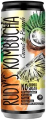 RUDY'S KOMBUCHA Tea mushroom drink with pineapple and coconut 330ml
