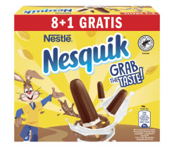 NESTLE Saldējums uz kociņa multipaka Nesquik 0,324kg