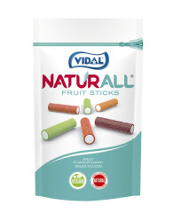 VIDAL Doypack Naturall Fruit Sticks Guminukai 180g