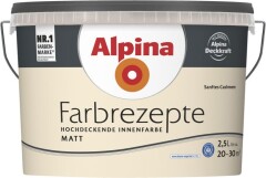 ALPINA Vesidispersioonvärv sisetöödeks Alpina Farbrezepte 6.5L kašmiiri hall 6,5l