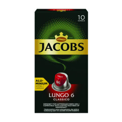 JACOBS Kavos kapsulės JACOBS LUNGO CLASSIC, 10 x 5,2 g 52g