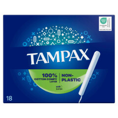 TAMPAX Tamponai PLASTIC FREE SUPER 18pcs