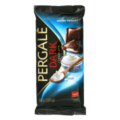 PERGALE Juodasis šokoladas PERGALE su graikiško jogurto įdaru 100g