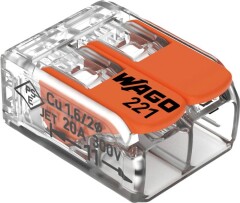 WAGO Universali 2 laidų jungtis WAGO, 0,02-4 mm, 32 A, 5 vnt. 5pcs