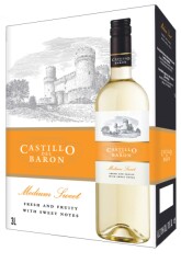 CASTILLO DEL BARON Medium Sweet White BIB 300cl