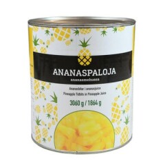 NO BRAND Ananassitükid omas mahlas 3,06kg