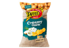 TAFFEL Taffel classic cut potato chips with sour cream and onion flavour 180g