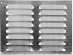 EUROPLAST Metalinės ventiliacijos grotelės MR2619Zn, 260 x 190 mm, cinkuotos 1pcs