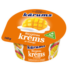 KARUMS Varškės desertas KARUMS su mangais 140g