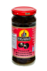 FIGARO Mustad oliivid kividega 240g