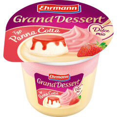 EHRMANN Strawberry panna cotta dessert 190g