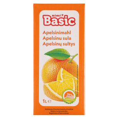 RIMI BASIC Apelsinų sultys RIMI BASIC 100%, 1 l 1l