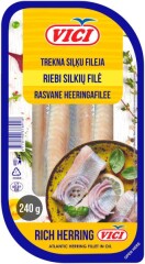 VICI Treknā siļķes fileja eļļā 0,24kg