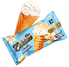 ONU ESKIMO ONU ESKIMO vanilla cream ice cream in waffle cone 200ml/100g 0,1kg