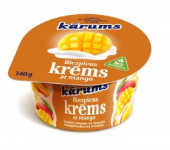 KARUMS Varškės desertas KARUMS su mangais 140g