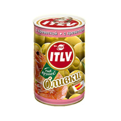 ITLV Zaļās olives ar garnelēm 314ml