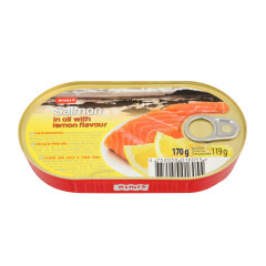 RIMI Salmon with lemon flavor 170g