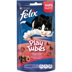 FELIX PLAY TUBES Gardums kaķiem Play Tubes Tītars ar šķiņķi 50g