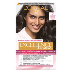 EXCELLENCE CRÈME Plaukų dažai L'OREAL EXCELLENCE, Nr. 2 1pcs